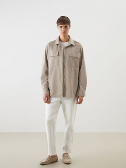 Regular Fit Uzun Kollu Erkek G?mlek Ceket