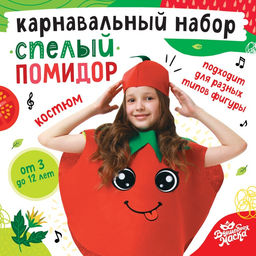Карнавальный костюм «Спелый помидор», фетр