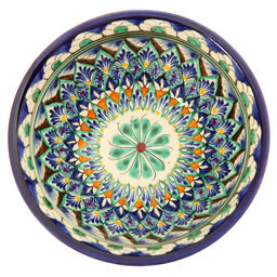 Бульонница узбекская Риштанская Керамика, 1 л, d=18 см, МИКС