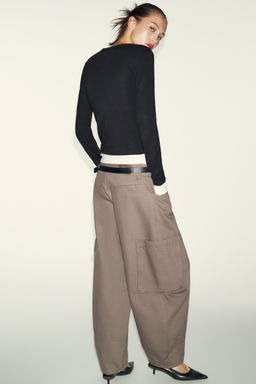 DOUBLE CONTRAST T-SHIRT - Zara фото 13