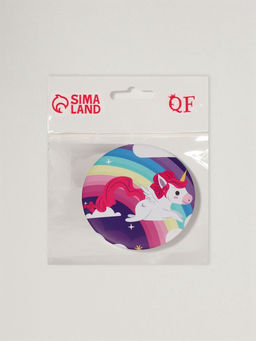 Цена за 2 шт. Зеркало складное Единороги, d=7 см, рисунок МИКС - Qf фото 2