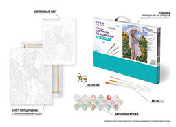 ФРЕЯ PNB/PM-110 Набор для раскрашивания по номерам 40 х 30 см Аниме-девочка в подсолнухах  фото 7