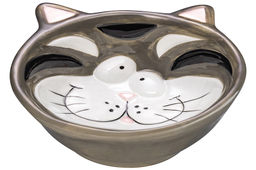 Миска для домашних питомцев 250 мл 15*13*4,5 см Котик, серый, керамика - Elan gallery фото 6