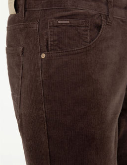 A__k Kahverengi Slim Fit Kanvas Pantolon - Pierre cardin фото 5
