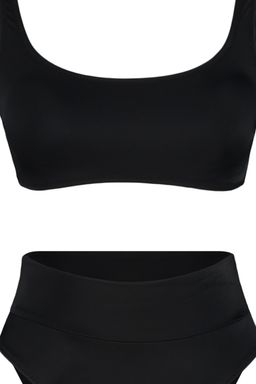 TRENDYOLMILLA Siyah Bralet Yuksek Bel High Leg Regular Core Bikini Tak?m? TBESS22BT0010  фото 30