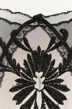 VESTIDO GODETS BORDADOS ABALORIOS / Negro - Zara фото 7