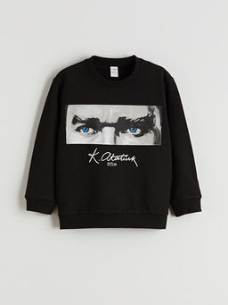 Atat?rk Bask?l? Erkek ?ocuk Sweatshirt