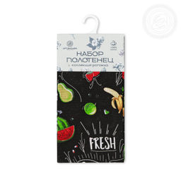 Набор полотенец из рогожки "Кулинарное шоу" 45*60/3 шт. - 45*60 Полотенца из рогожки