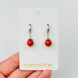 Серьги из Сардоникса