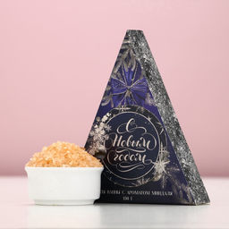 Соль для ванны «С Новым Годом!», 150 г, аромат сладкого миндаля, Чистое счастье