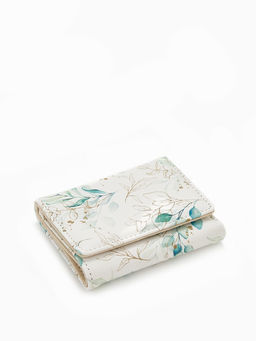 Кошелёк женский на кнопке, 10.5?2.5?8.5 см, с цветочным принтом, разноцветный