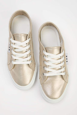 Alt?n Bagc?kl? Duz Taban Unisex Spor Ayakkab? TAKSS25SN00039