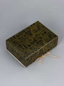 Цена за 5 шт. Подарочная коробка сборная с окном Мужская, 16.5?11, 5?5 см