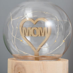 Фигурка светящаяся RISALUX Люблю маму, LED-ночник, 3?AG10, шар-8 см, 6.5?6.5?11.5 см  фото 3