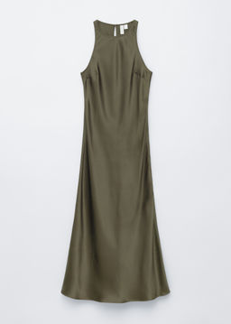 Vestido midi de sat?n sin mangas - H&m фото 3