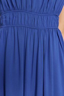Indigo Beli Buzgu Detayl? Genis Paca Maxi Dokuma Tulum TWOSS23TU00121