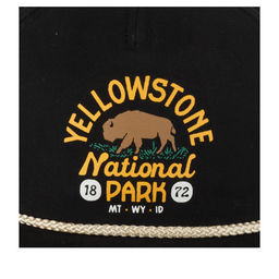 Бейсболка AMERICAN NEEDLE арт. 23002A-YNP Yellowstone National Park Canvas Cappy (черный)  фото 3