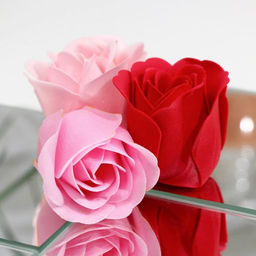 Мыльные розочки цветных оттенков и золотая роза, набор - SB BEAUTY фото 10