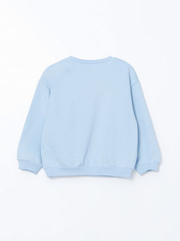 Bisiklet Yaka Elsa Bask?l? K?z Bebek Sweatshirt - Waikiki фото 3