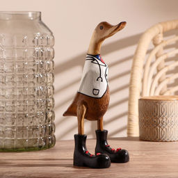 Сувенир «Утка в белом пиджаке», 13×9×27 см, дерево