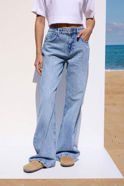 More Sustainable Mavi Rejeneratif Pamuk Normal Bel Wide Leg Palazzo Jeans TWOAW26JE00217 - Trendyolmilla фото 3