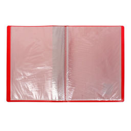 Папка с 20 вкладышами А4, 600 мкм, Calligrata, 15 мм, красная  фото 2