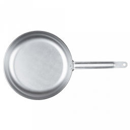 Сковорода алюминиевая д22см, h4см, s2,5мм, матовая, меаллическая ручка (Россия)