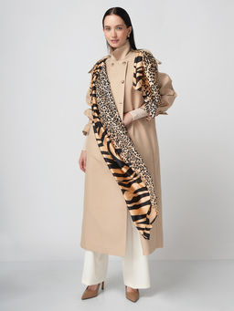 Большой, мягкий, тонкий и очень нежный двусторонний палантин с рисунком Tantino