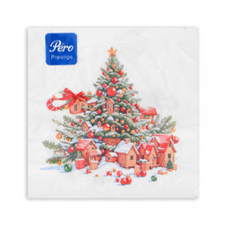 Салфетки бумажные 33*33 3сл 20л СФ Pero Prestige НОВЫЙ ГОД арт. 4276,4290,4306,4320,2975...