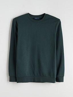 Bisiklet Yaka Erkek Sweatshirt