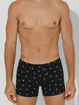 Цена за 2 штуки! Трусы боксеры мужские черные с принтом