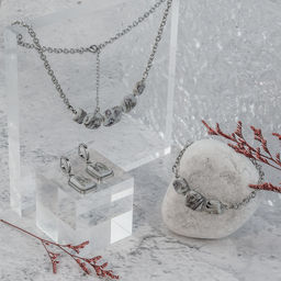 Серьги из муранского стекла GREY CUT LC3472 - Vloes фото 4