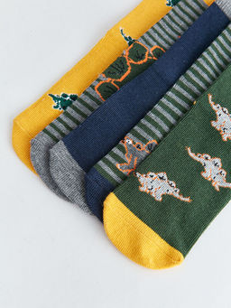 Bask?l? Erkek ?ocuk Soket ?orap 5li - Waikiki фото 3