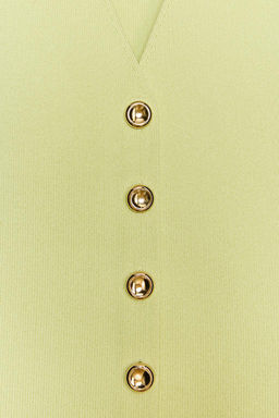 PLAIN KNIT WAISTCOAT TOP - Zara фото 23