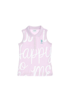 Футболка с воротником поло Magnolia для девочек