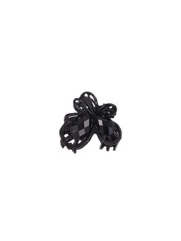 Цена за 12 шт. Крабик для волос «Чёрный ажур», бабочка, 2.3 см