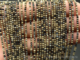 Бусины из агата глазкового рис 8*12мм, 35см, 28 бусин Радуга камня