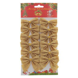 Набор из 12шт Изделие декоративное "Бант", L14W1 H24 см, 5в.