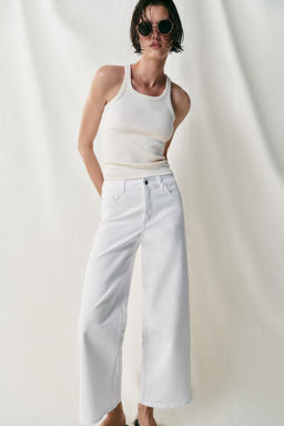 JEANS Z1975 CULOTTE TIRO ALTO COMFORT / Blanco - Zara фото 2