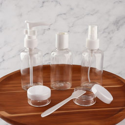 Набор для хранения, в чехле, 6 предметов, белый, прозрачный