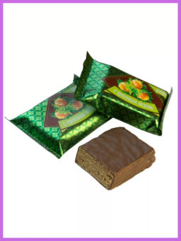 С ОРЕХОВЫМ вкусом конфеты вафельные глаз. вес 800 г (Нальчик-сладость) фото 2