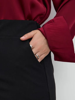 Брюки палаццо классические на резинке