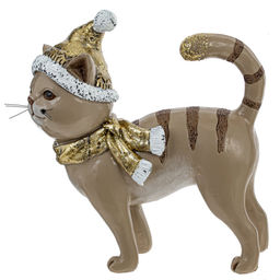 Фигурка декоративная "Кот", L14 W5 H16 см, 2в.