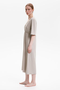 Е 10055/пыльно-оливковый сорочка ночная жен