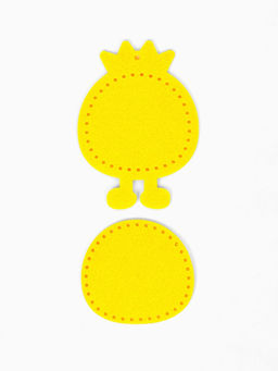 Цена за 2 шт. Брелок из фетра «Ананас», набор для творчества