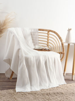 Плед Экономь и Я Белый 150×180 см, 160 г/м², 100% п/э