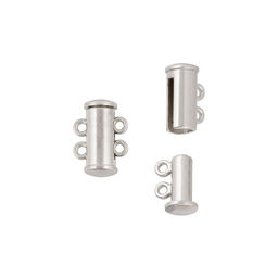 Zlatka Замок-слайдер магнитный FMK-M06 10 х 14 мм 5 х 2 шт 01 под серебро