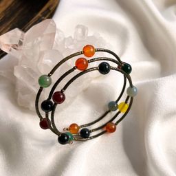 Браслет Спираль из Самоцветов