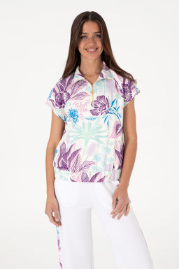 Kad_n Lila Sweatshirt Sepette S_rpriz _ndirim