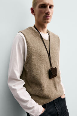 ORIGINS FLECKED KNIT VEST - Zara фото 14